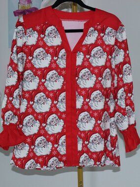 Santa Christmas Blouse